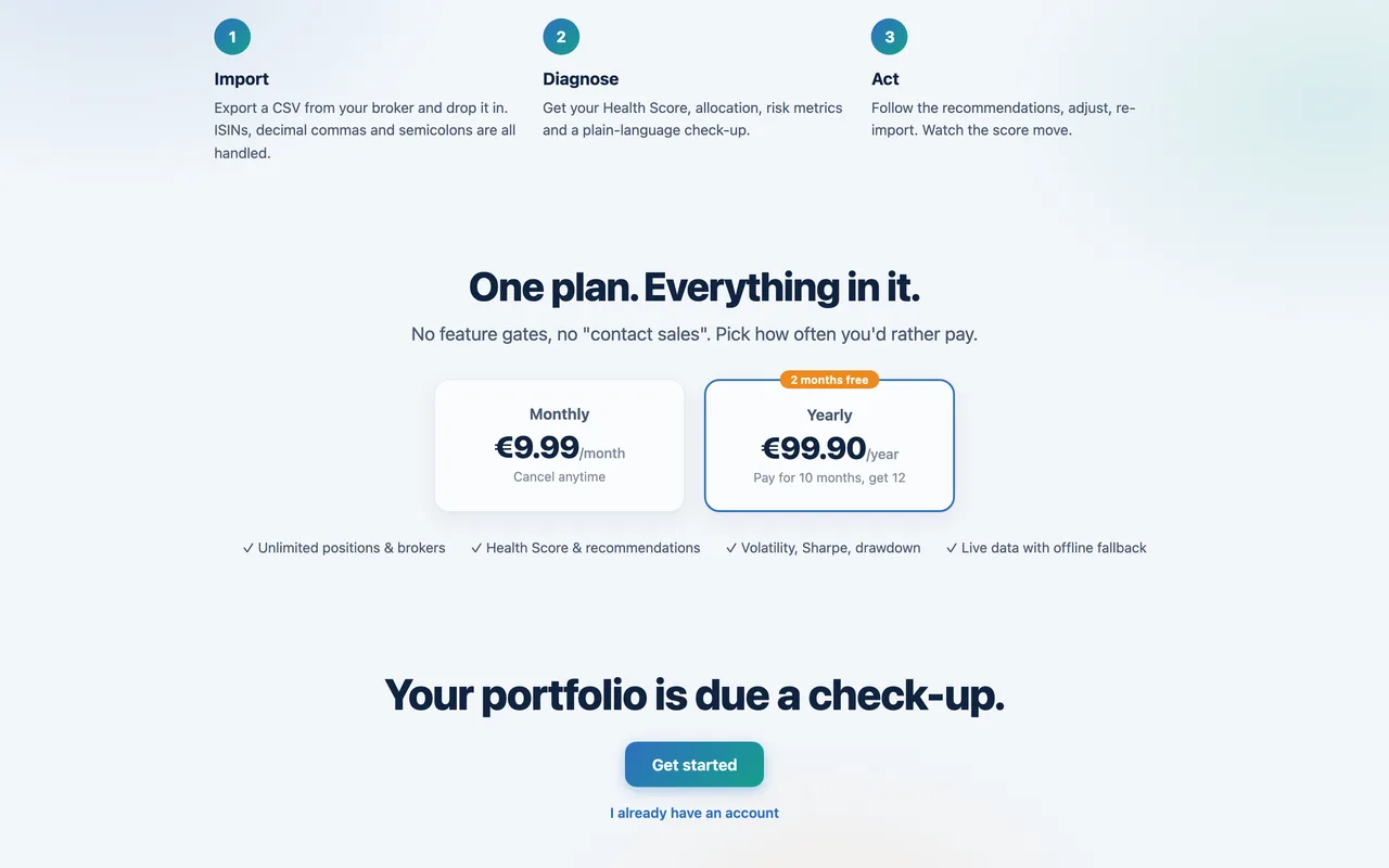 FolioHealth - Bilan de santé de portefeuille - 2